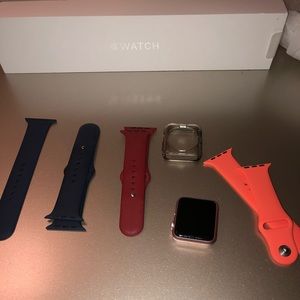 42mm Apple Watch 1 Series with 3 bands and bumper.